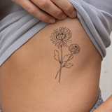 Birthflower Nov. Chrysanthemum Tattoo