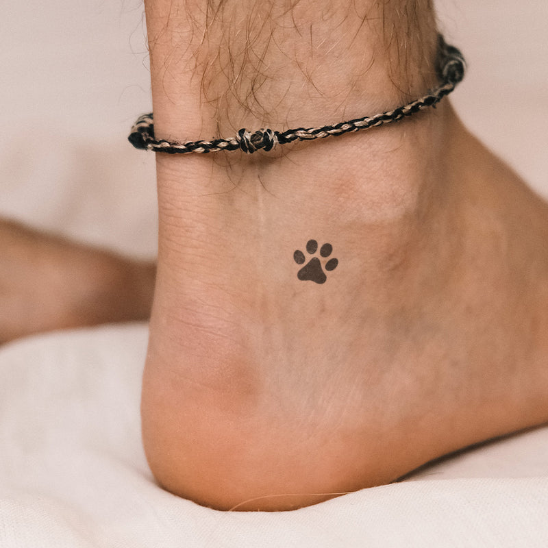 Paw Filled Individually Tattoo 