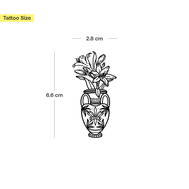 Detaillierte Vase
