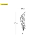 Simple feather tattoo