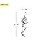 "Amore" Finline Rose Tattoo