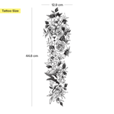 Lioness with Flowers Tattoo Sleeve