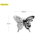 Half Liquid Butterfly Tattoo
