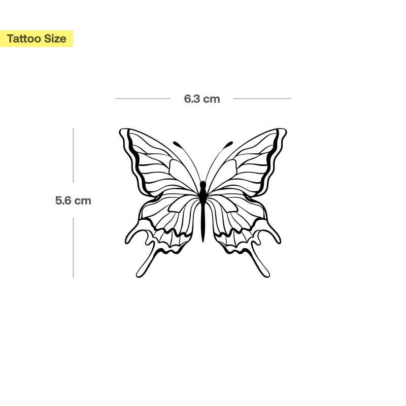 Melting Butterfly Tattoo