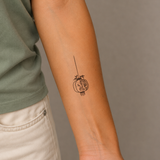Floral Lantern Tattoo