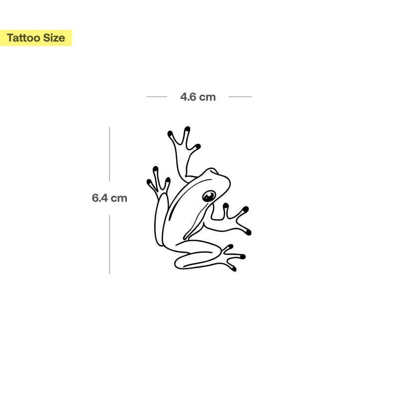 Großer Frosch Tattoo