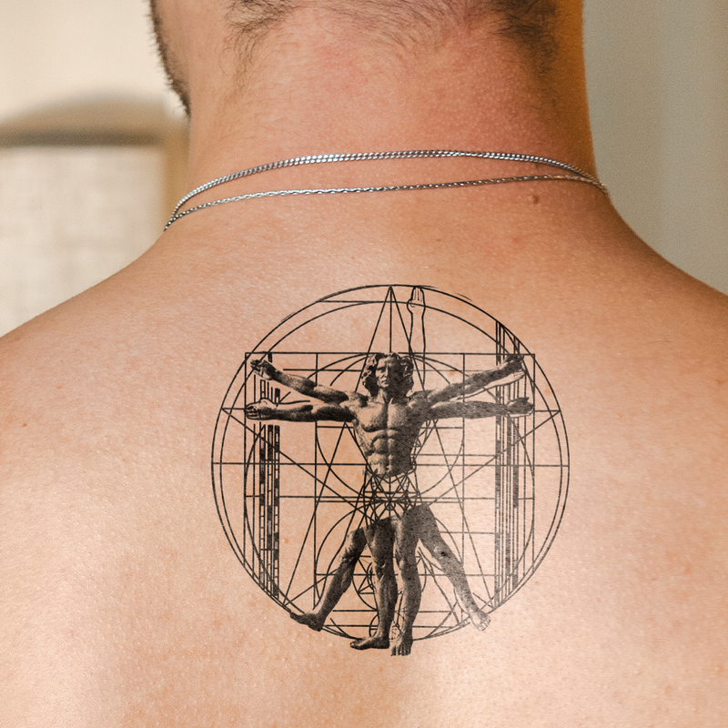 Vitruvian Man Tattoo
