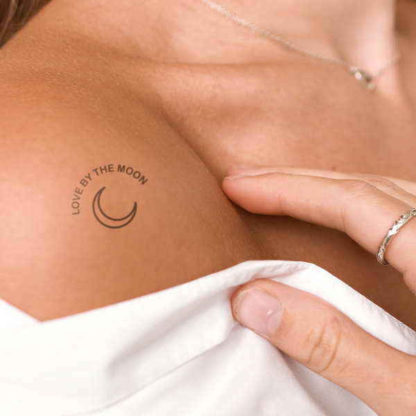 Love By The Moon With Moon Tattoo 
