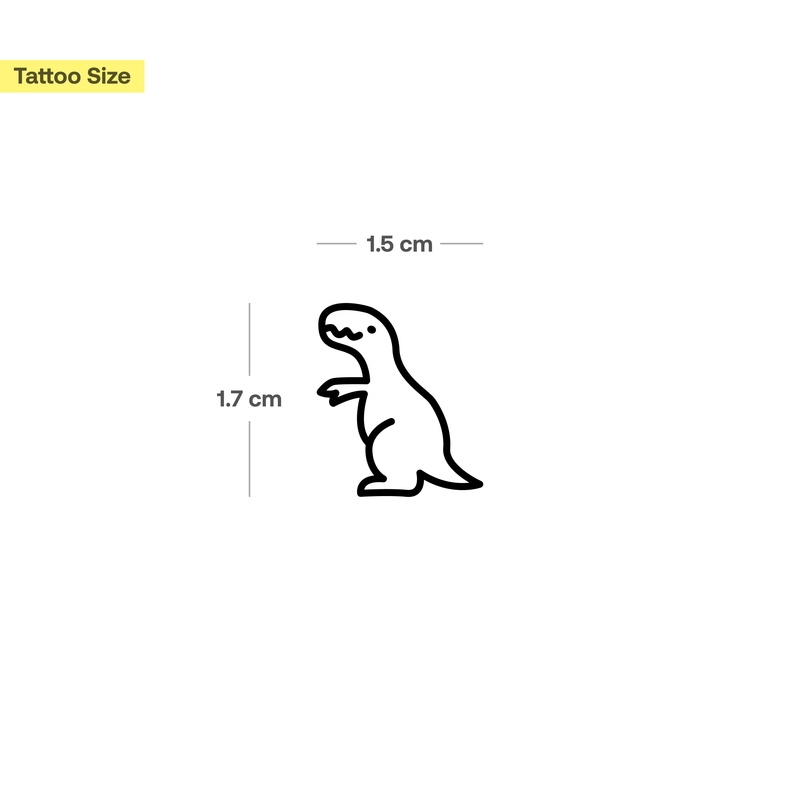 Kleiner T-Rex Tattoo