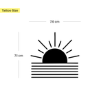 Geometric Sunrise Tattoo
