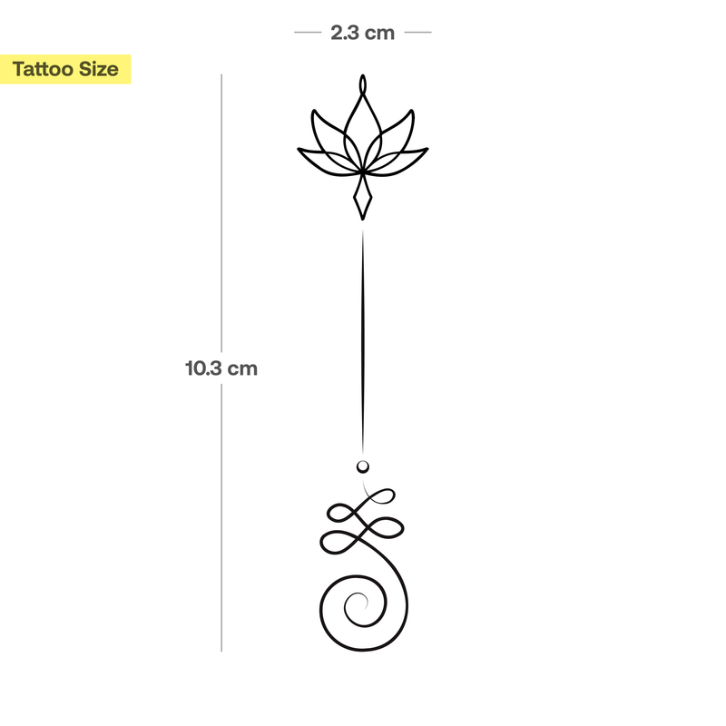 Großer Lotus Tattoo