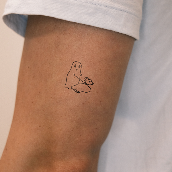 Boo Ghost Temporary Tattoo (Set of 3) – Small Tattoos