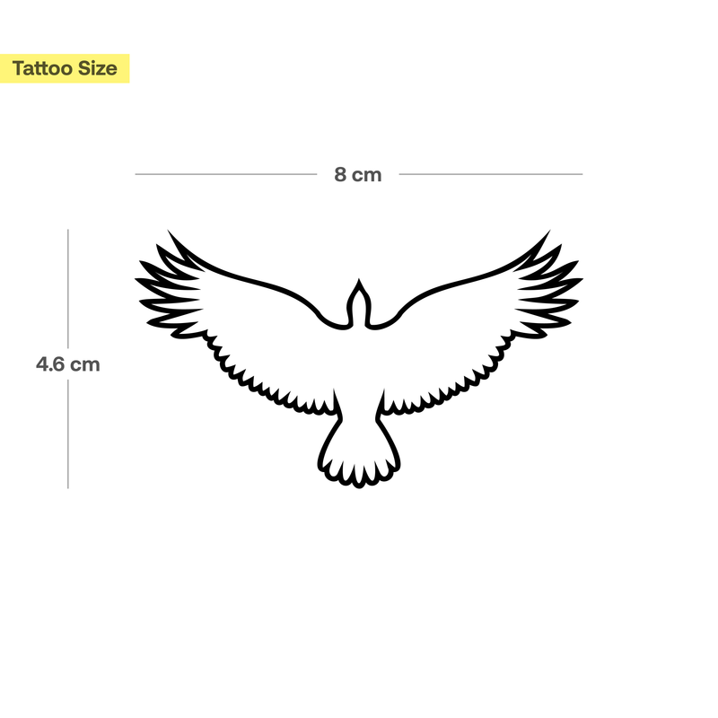Adler Topansicht Tattoo