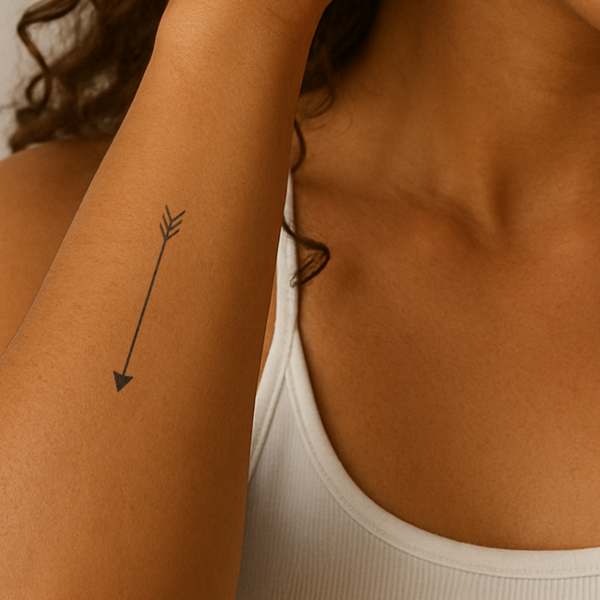 Thin Arrow Tattoo 