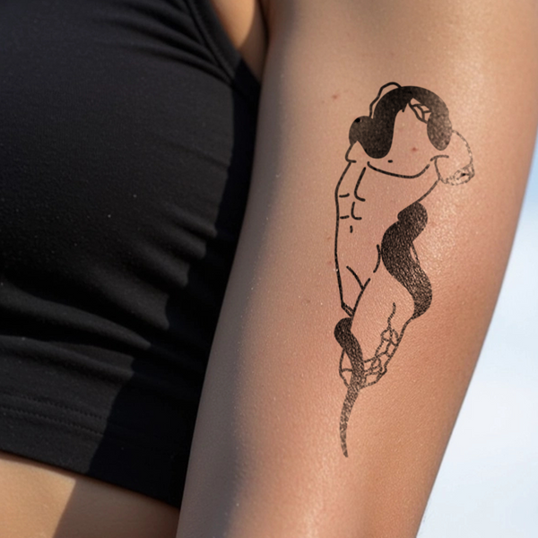 Greek Statue with Snake Tattoo
