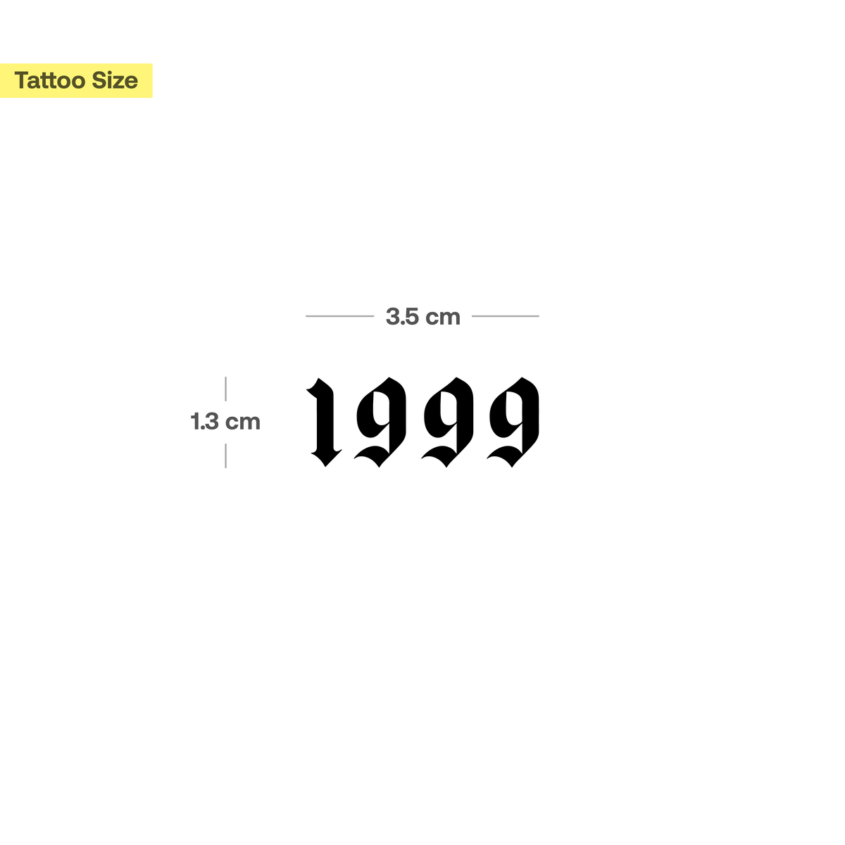 1999 Lettering Calligraphy 1999 tattoo font - Bronctattooaus.com