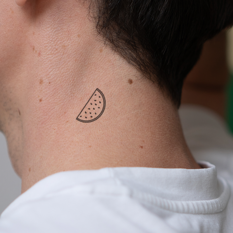 Mini Watermelon Tattoo