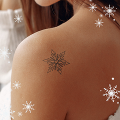 Heart Snowflake Tattoo