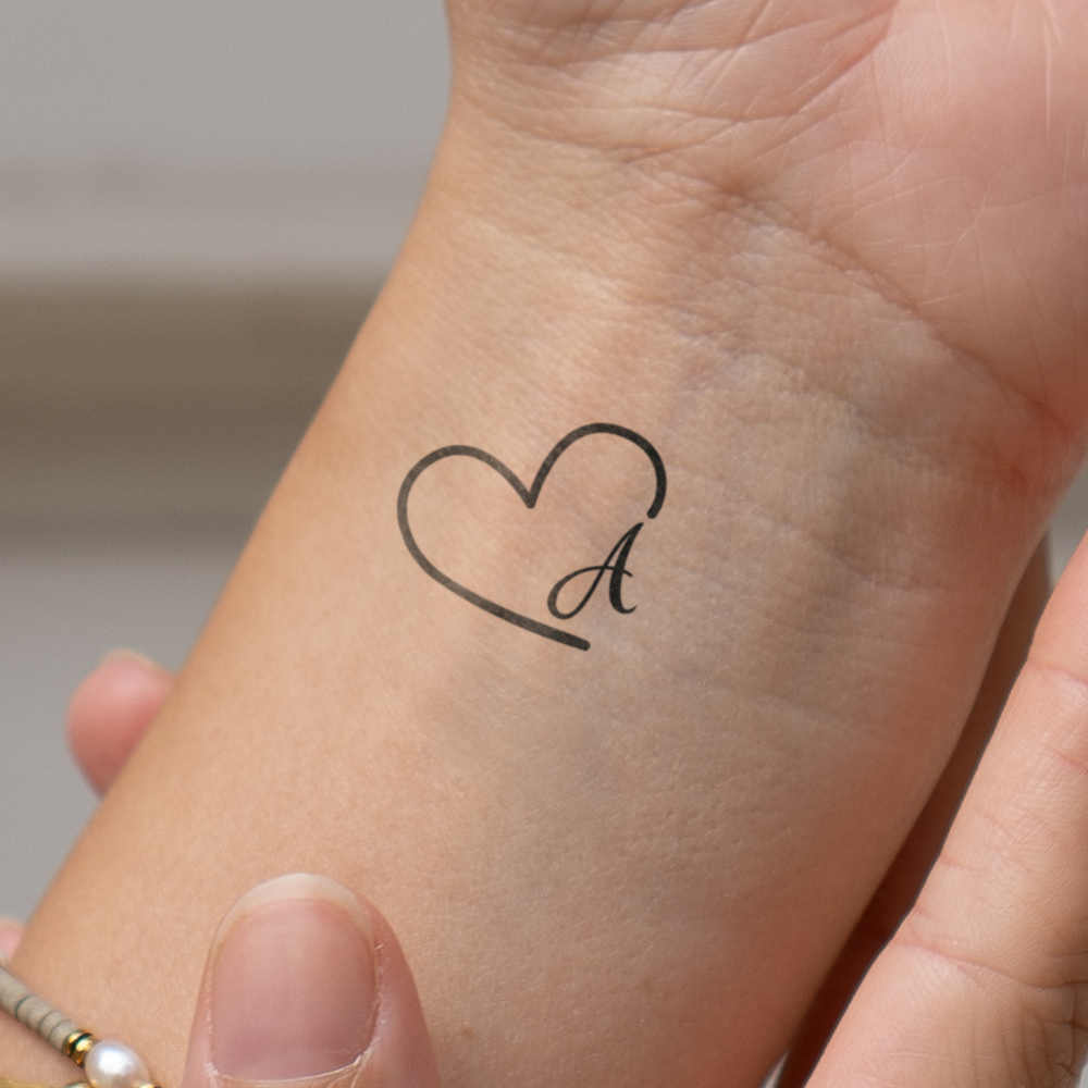 Tattoos with Initials: Heart-Warming Designs