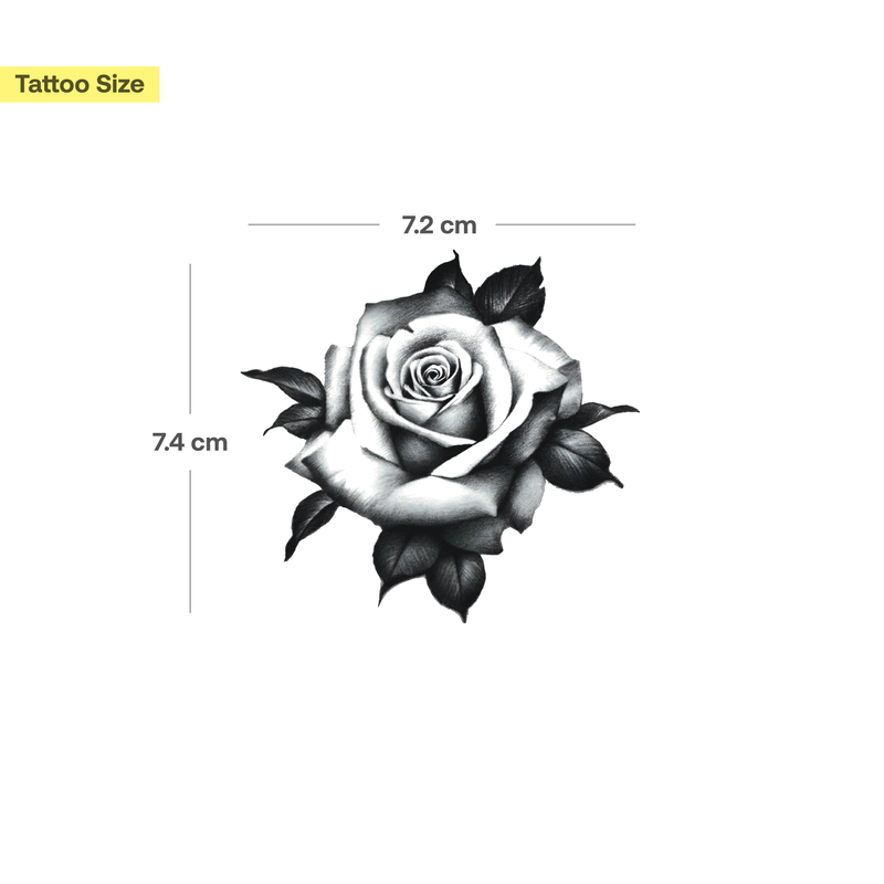 Traditional Rose Tattoo