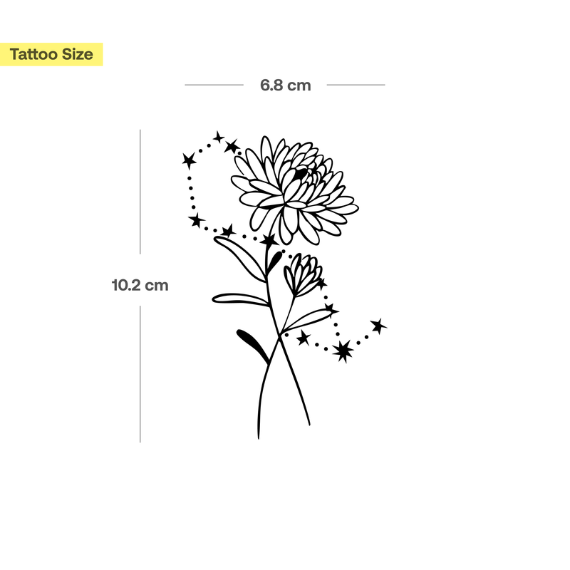 Geburtsblumen & Sternzeichen Kombination