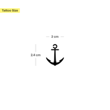 Small Anchor Tattoo - Double Pack 