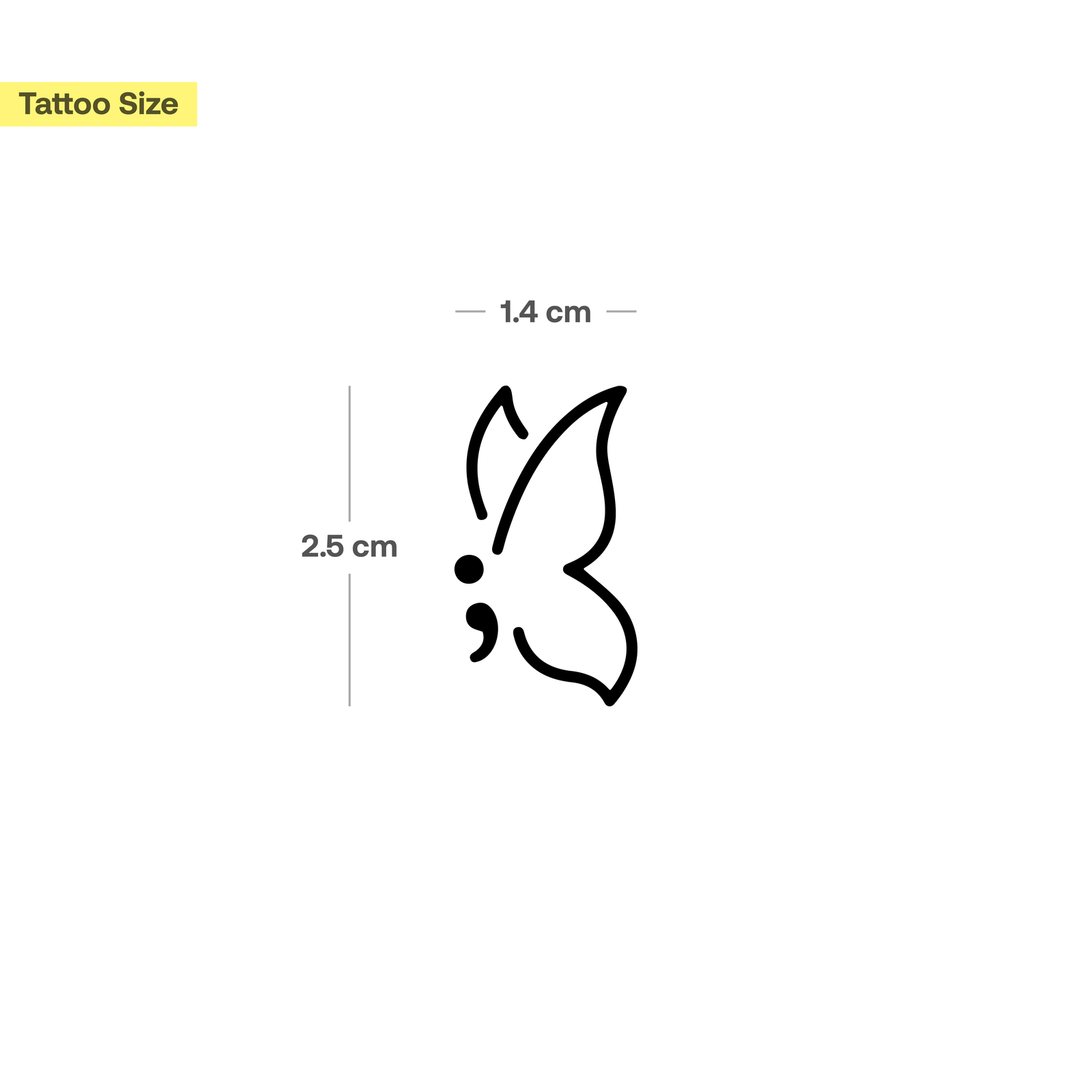 Semicolon Butterfly Tattoo Meaning & Design