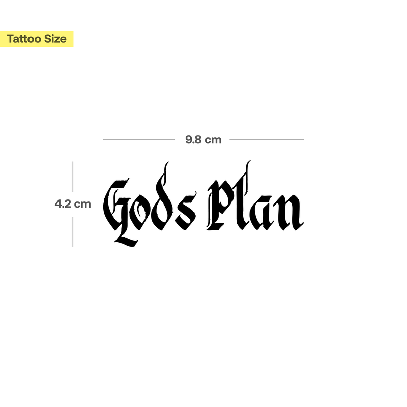 God’s Plan Tattoo