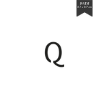 Q - Capital Letter Tattoo 
