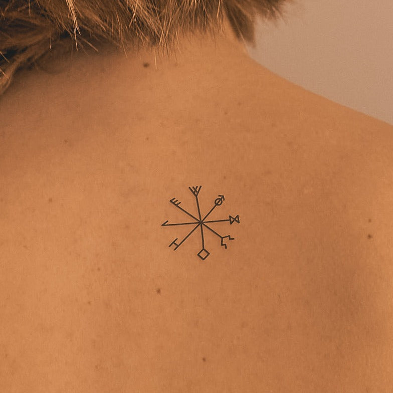 Runic Compass Tattoo 