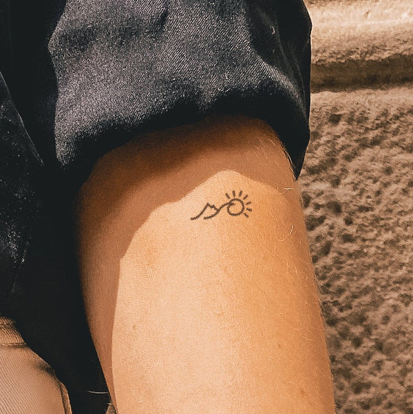 Mountain, Sun And Moon Tattoo 
