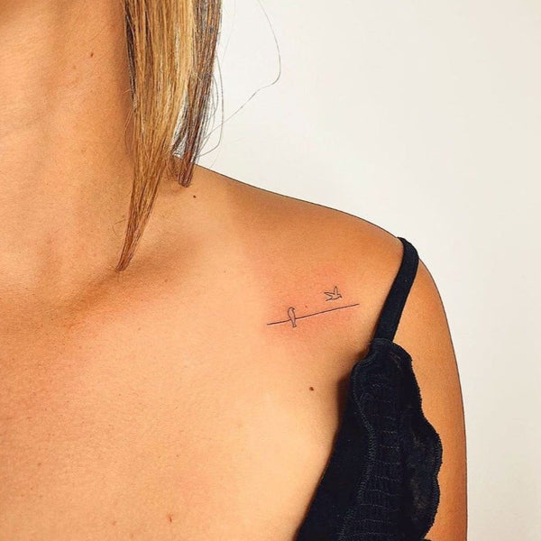 Moon and stars, looking to get a collarbone tattoo. | Instagram