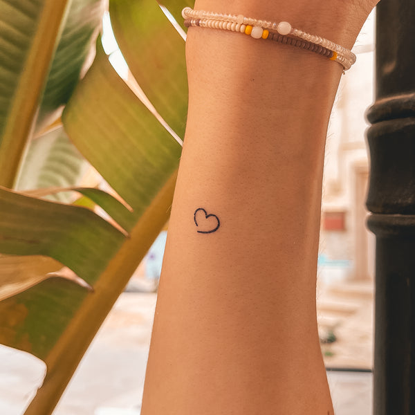 Little Heart Tattoo | Simple heart tattoos, Shape tattoo, Bookish tattoos
