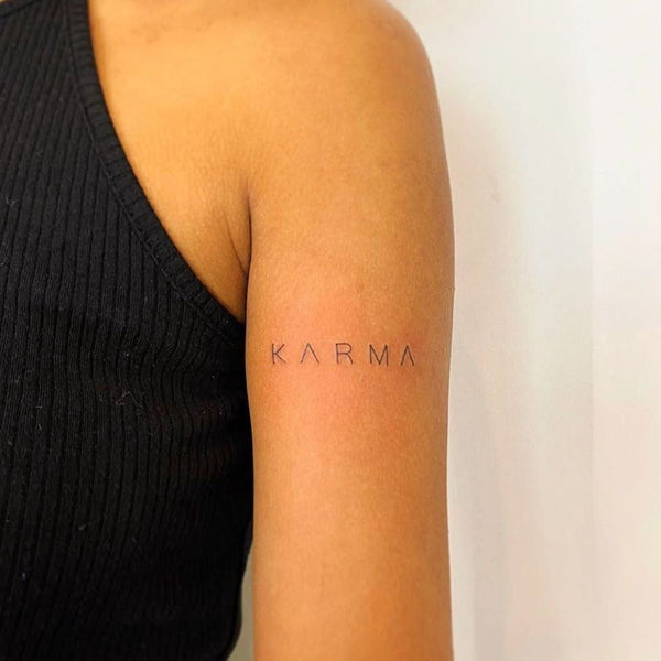 Inkblot tattoo & art studio - Karma -What comes Arround goes Arround ….  Most trendy meaningful tattoo @_sshhrruutthhii_ Contact :9620339442 #tattoo  #tattoos #tattooideas #tattoodesign #tattoogirl #tattooart #tattooartist  #tattoolife #tattooink ...
