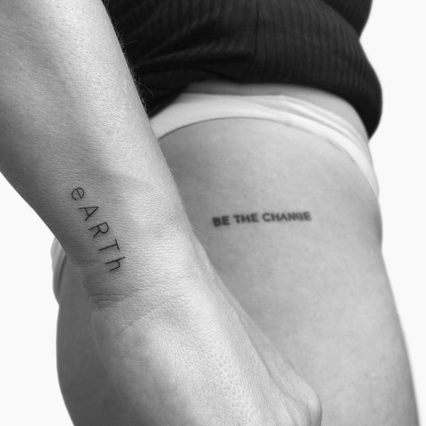 BE THE CHANGE Tattoo - Etsy