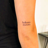 Hakuna Matata 2-Week-Tattoo Inkster